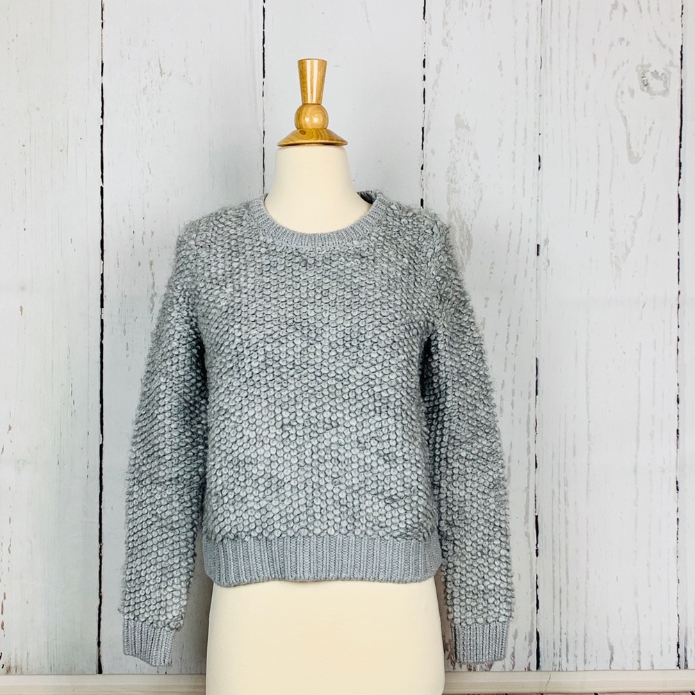 LOFT || Gray Textured Sweater